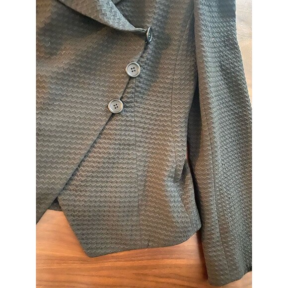 Armani Collezioni Blazer 8 Italy Black  Minimal Designer Capsule Quiet Lux - Picture 3 of 3